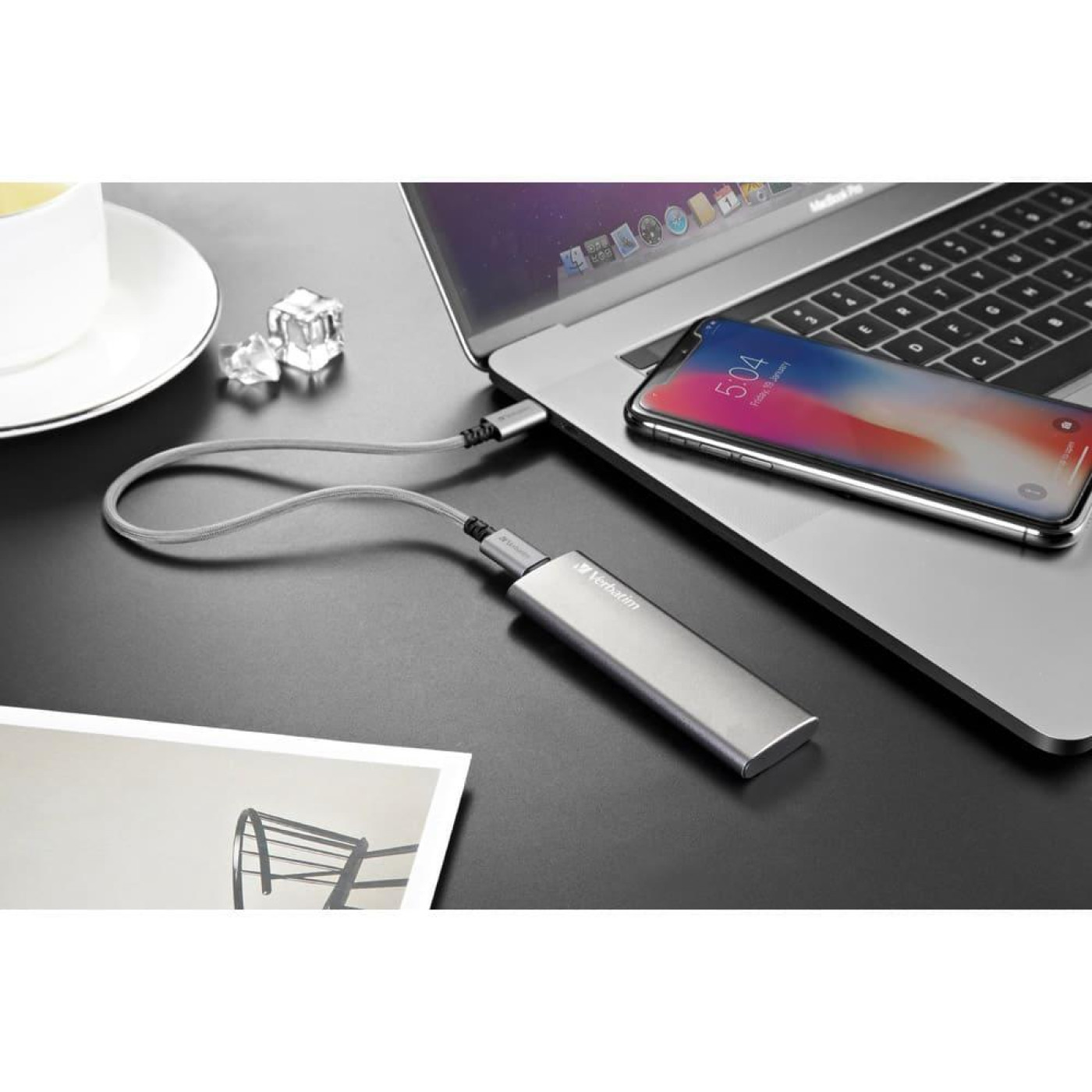 Накопитель SSD Verbatim 120GB Vx500 External USB-A 10Gbps (47441)