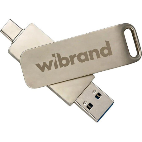Накопитель SSD Wibrand SSD Wolf 512GB USB 3.2 Gen.2 Type-C/Type-A Read/Write 1000MB/s Silver (WIEXSSD/WO512GB)