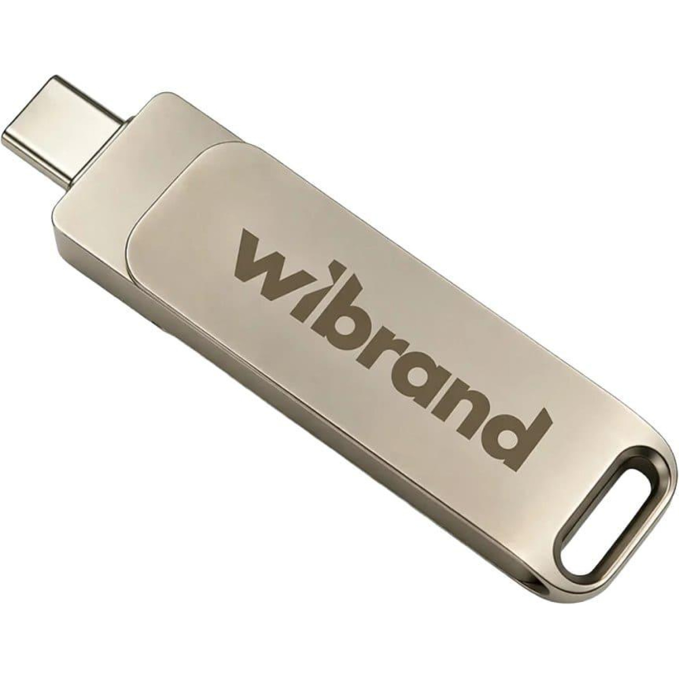 Портативний SSD Wibrand Wolf 512GB USB 3.2 Gen.2 Type-C/Type-A Read/Write 1000MB/s Silver