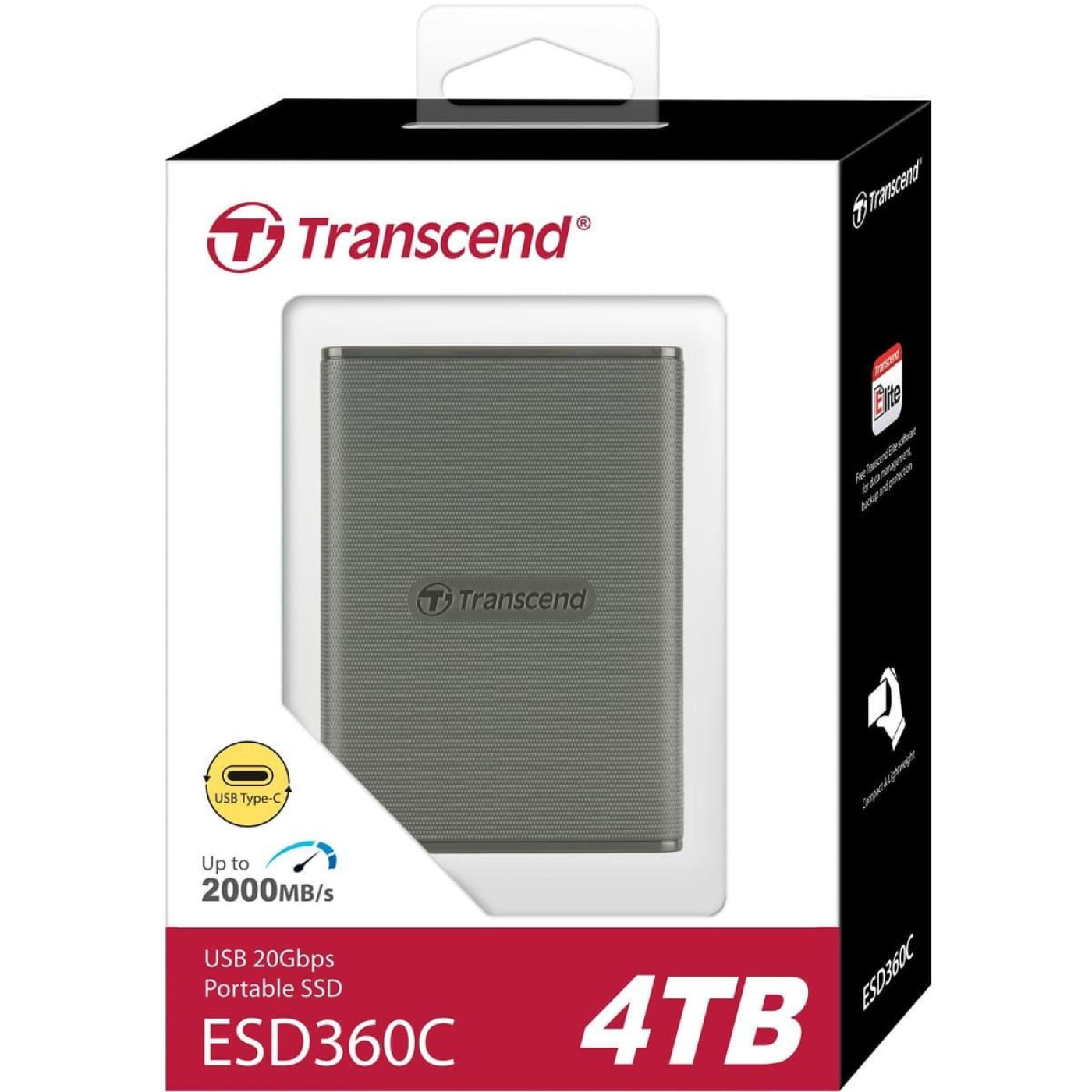 Накопичувач SSD Transcend SSD 4TB ESD360C Gray (TS4TESD360C) (FFMSTR02149)