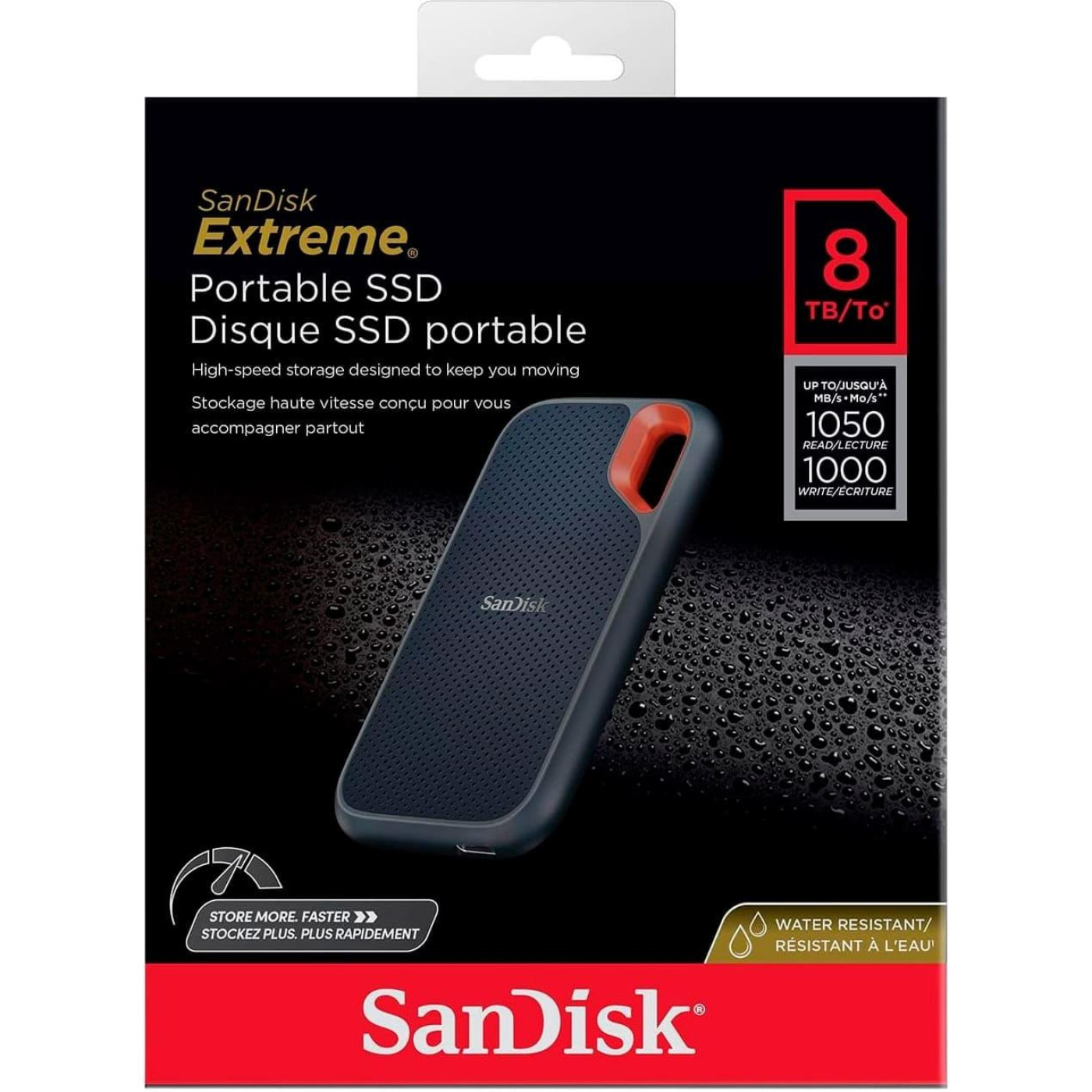 Накопитель SSD Sandisk SSD 8TB Extreme USB 3.2 (SDSSDE61-8T00-G25)