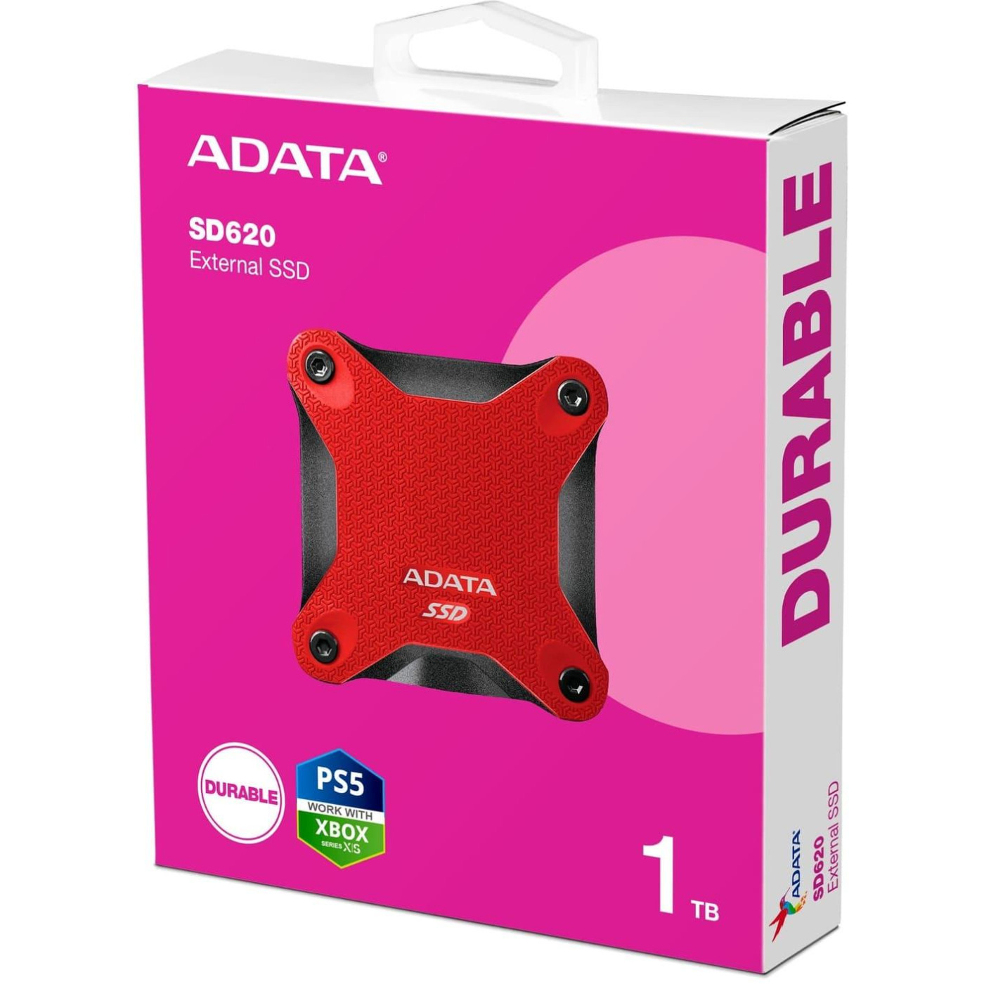Накопичувач SSD Adata SSD SD620 1TB USB 3.2 520/460Mb/s Red (SD620-1TCRD)