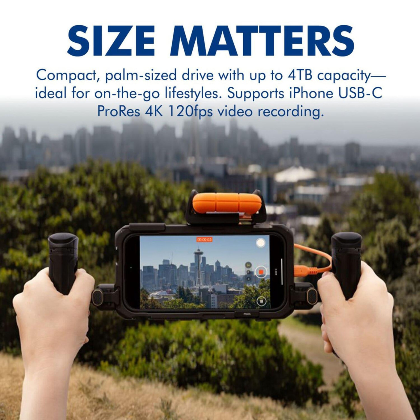 Накопитель SSD LACIE SSD накопичувач Rugged SSD4 1 TB Orange (STND1000400)