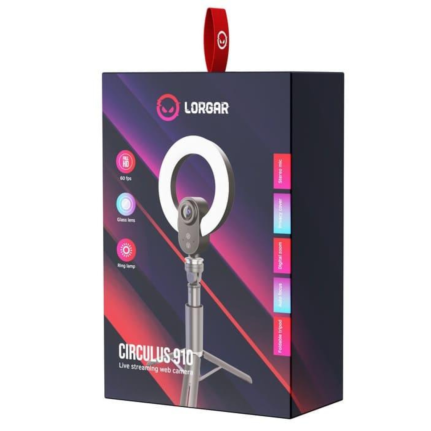 Веб-камера Lorgar Circulus 910 Streaming 5MP 1944p Auto Focus Stereo (LRG-SC910)
