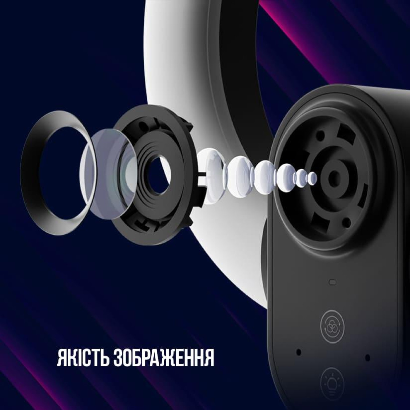 Веб-камера Lorgar Circulus 910 Streaming 5MP 1944p Auto Focus Stereo (LRG-SC910)