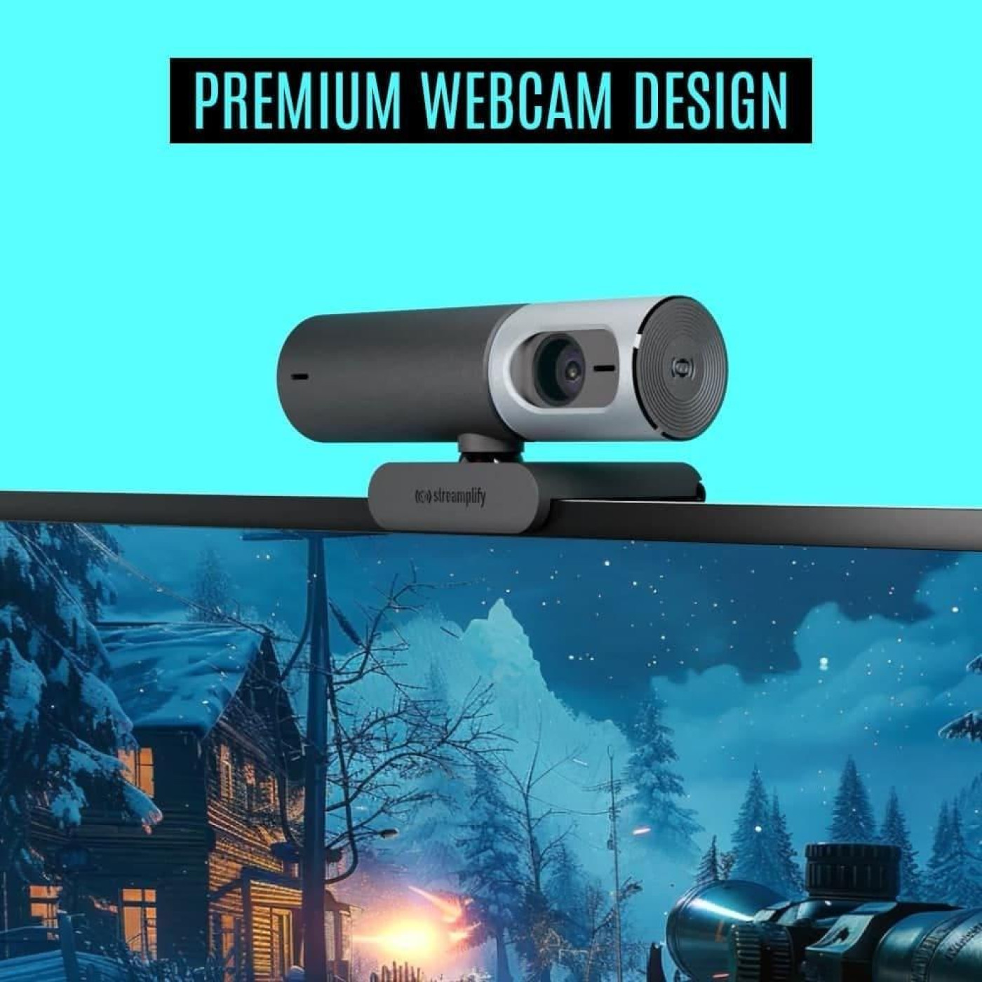 Веб-камера STREAMPLIFY CAM PRO-4K-8M30 Black (SPCW-CP4K811.11)