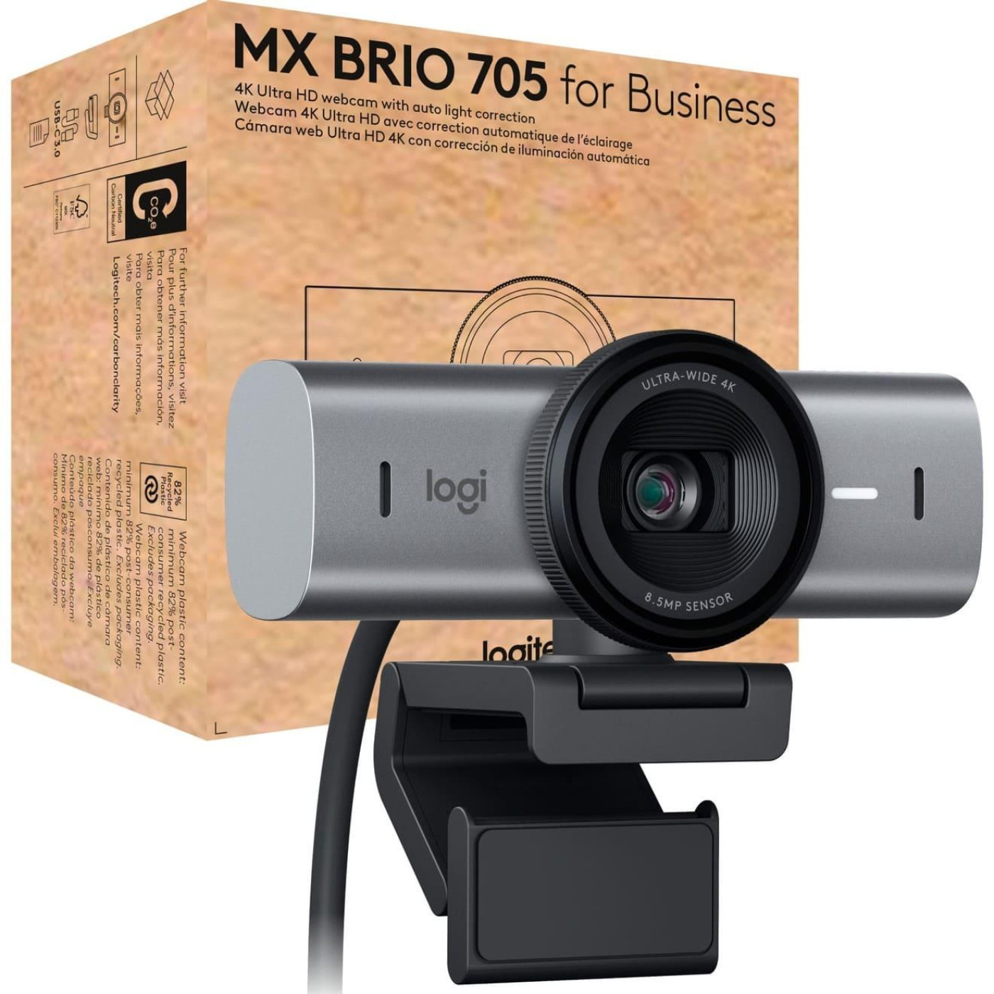 Веб-камера Logitech MX Brio 705 for Business 4K Graphite (960-001530)