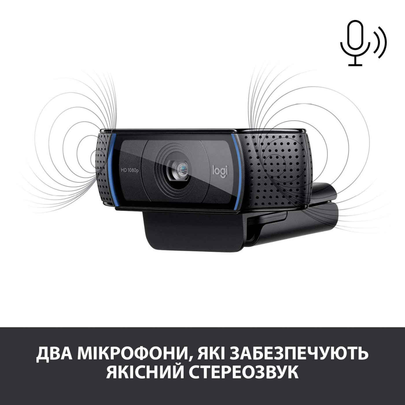 Веб-камера Logitech C920 Pro Stream FullHD Black (960-001055)