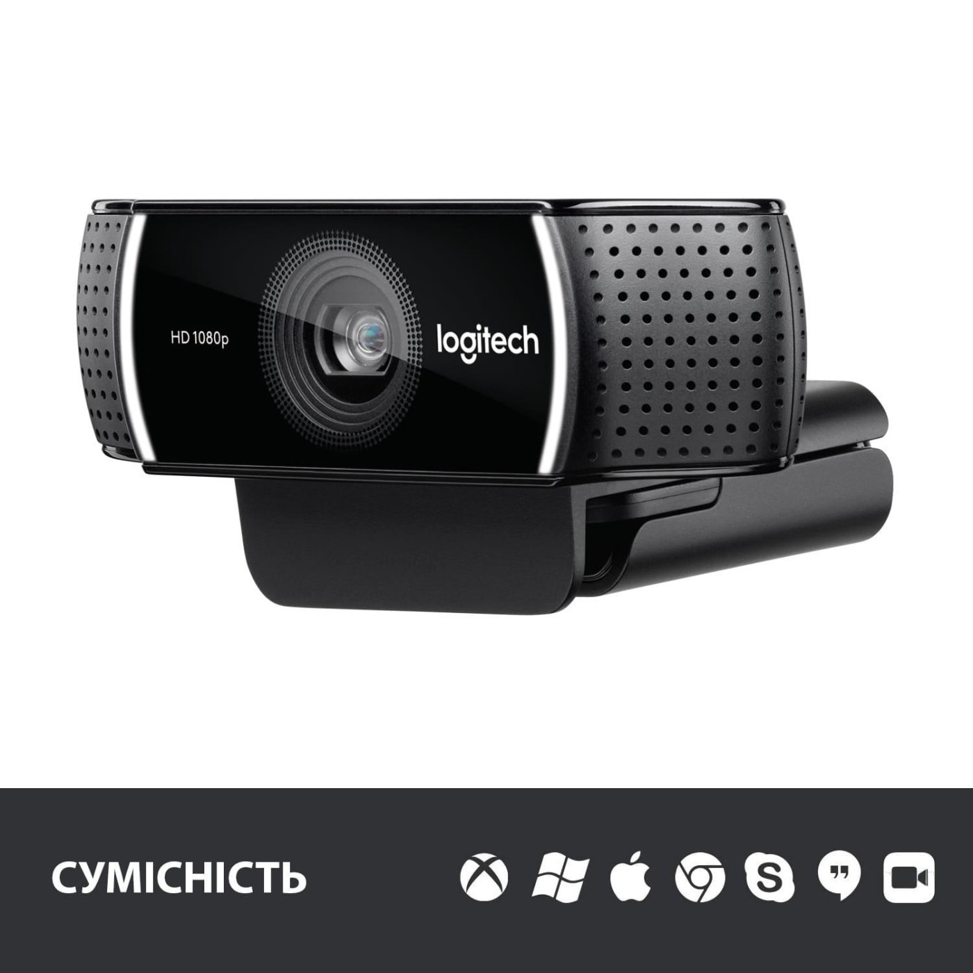 Веб-камера Logitech C922 Pro Stream FullHD Black (960-001088)