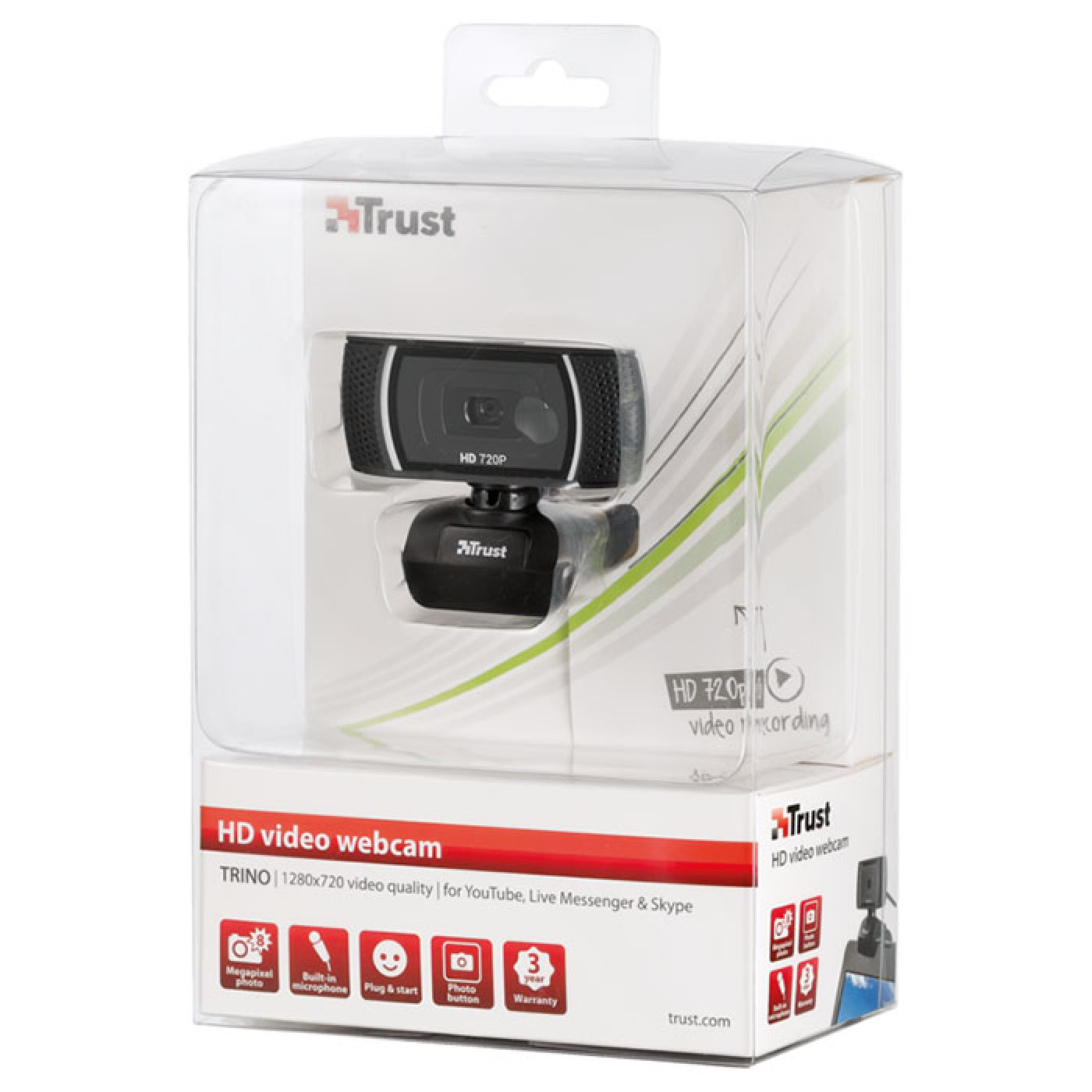 Веб-камера Trust Trino HD Black (18679)