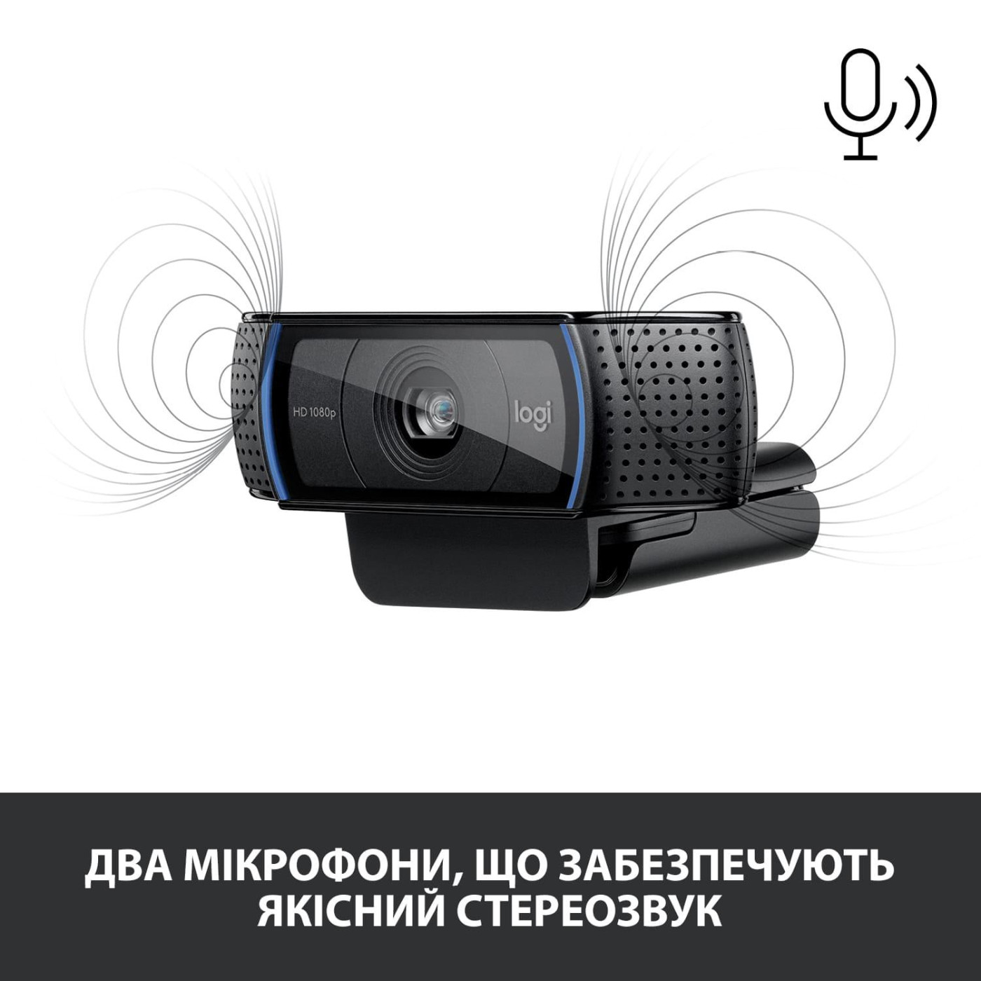 Веб-камера Logitech C920S Pro HD Black (960-001252)