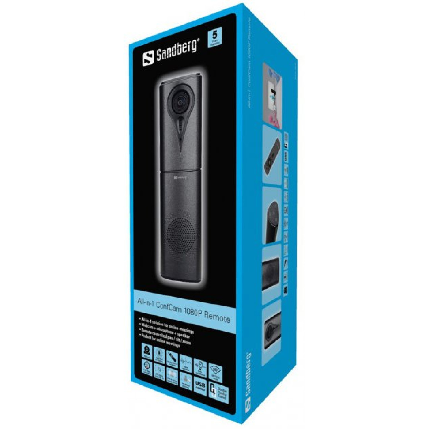 Веб-камера Sandberg All-in-1 ConfCam 1080P Remote конференц-камера (134-23)