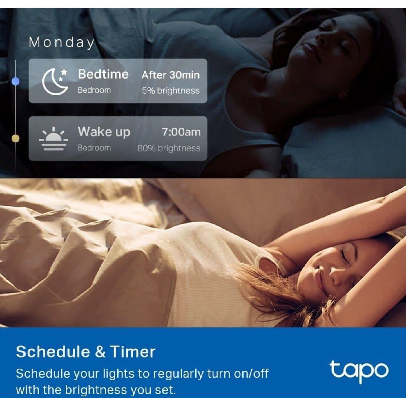 Розумна багатобарвна Wi-Fi лампа TP-LINK Tapo L530E 2шт N300