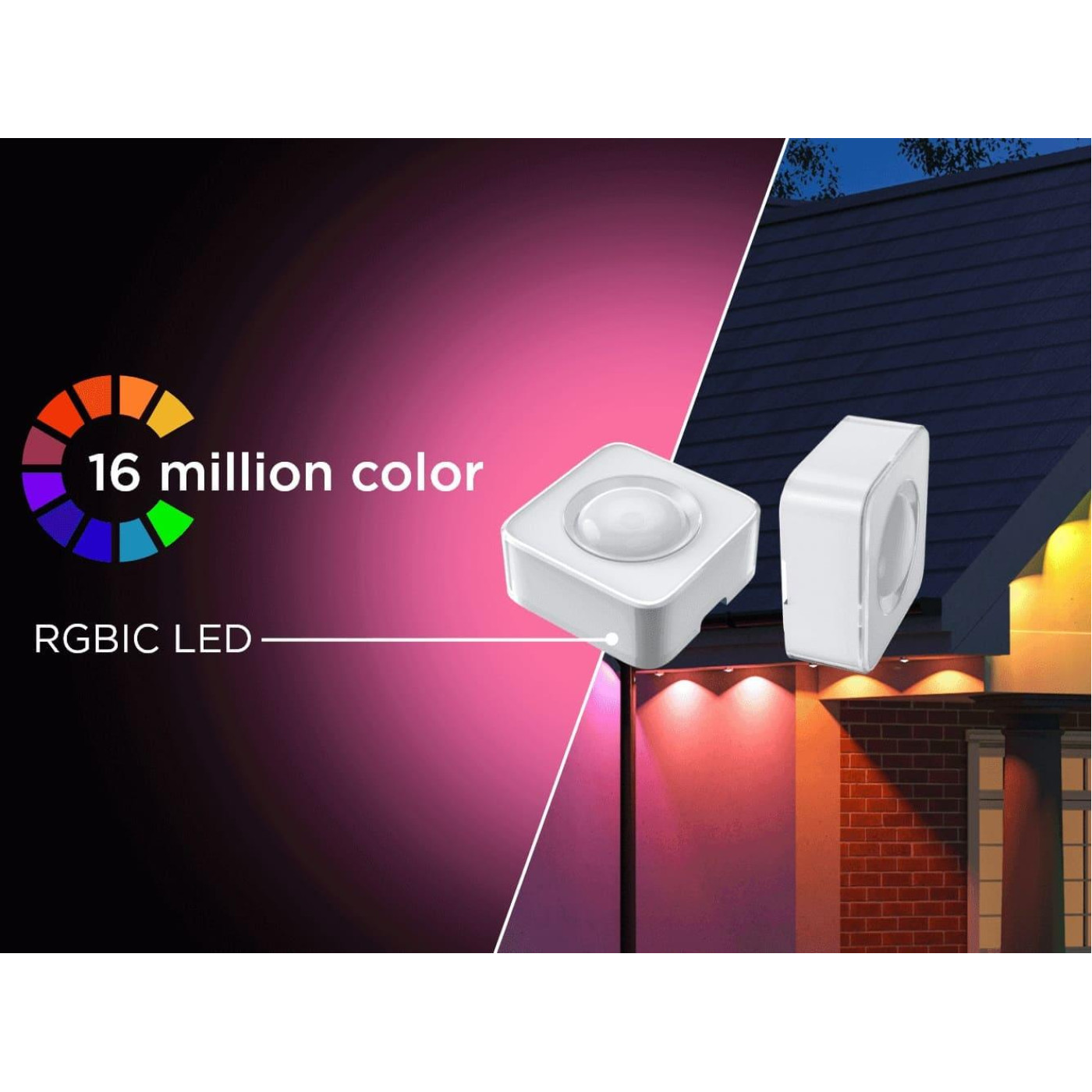 Гирлянда Smart LED Govee H705A Permanent Outdoor Lights RGB, IP67, 30м, кабель прозорий