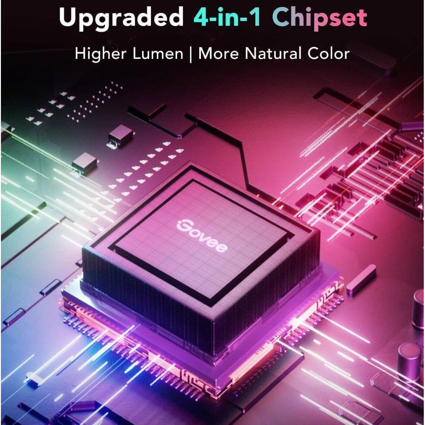 Стрічка світлодіодна розумна Govee H61E1 RGBICW LED Strip Lights, 5м, Білий