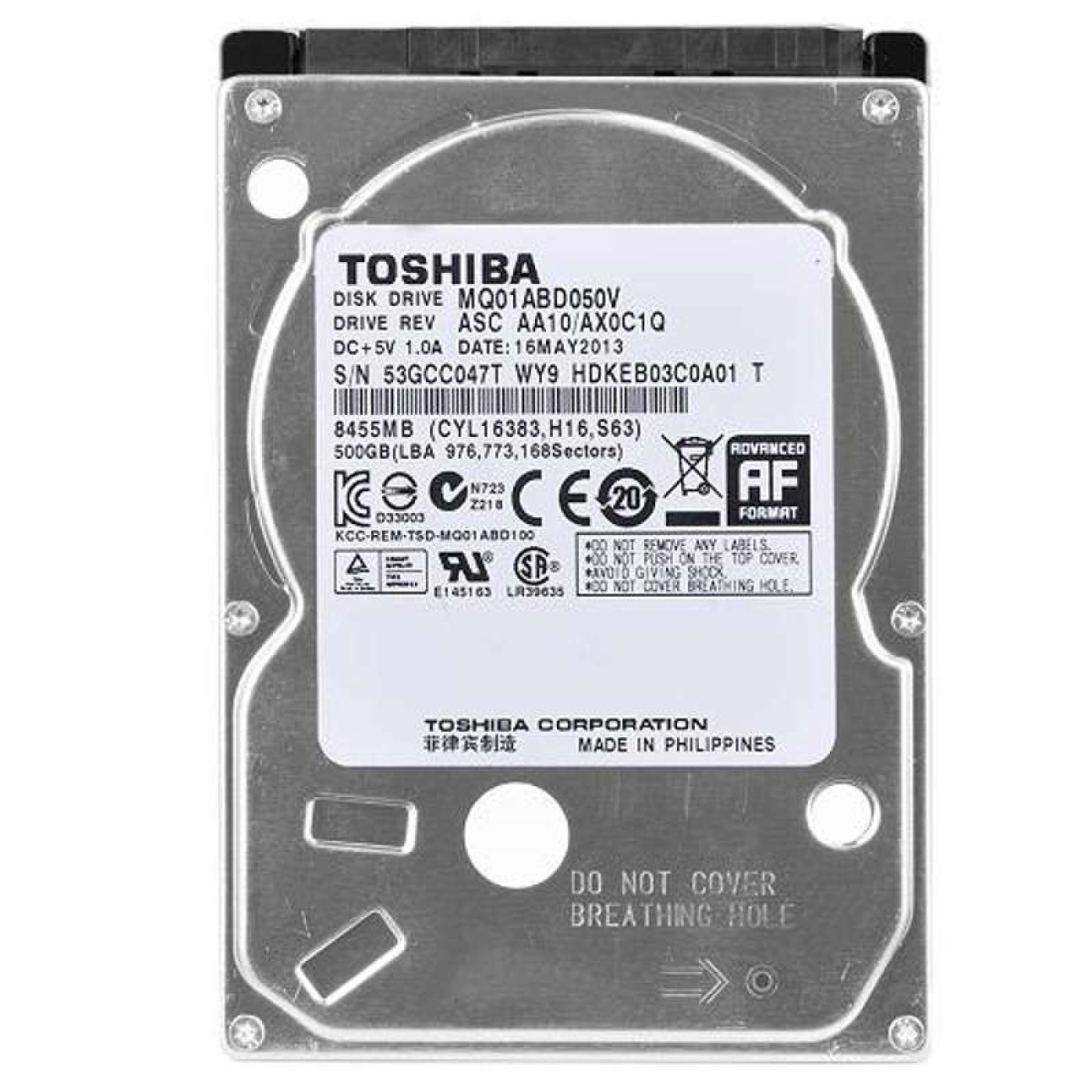 Жорсткий диск Toshiba 2.5 500Gb (MQ01ABD050V_) Refurbished (MQ01ABD050V_ref) FR