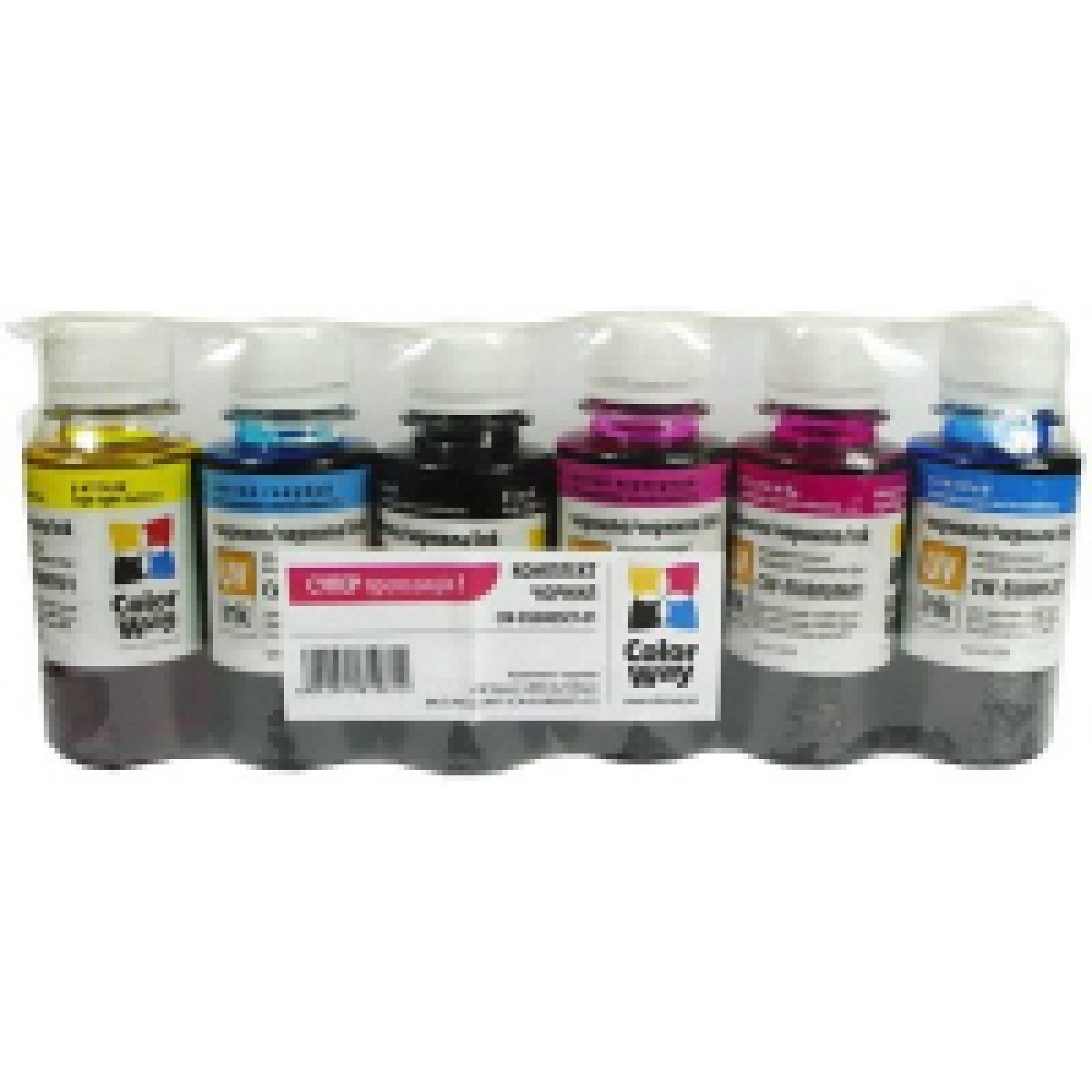 Чернила ColorWay CW EPSON L800 BK/С/LC/LM/M/Y 6х100мл CW-EU800SET01
