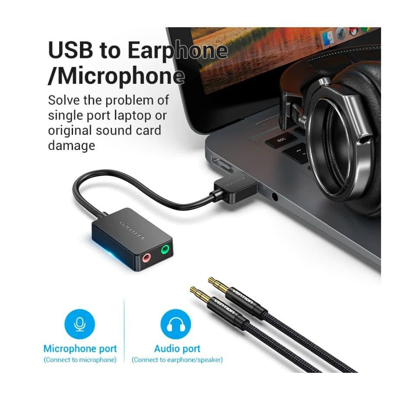 Звукова карта Vention CDYB0 Black