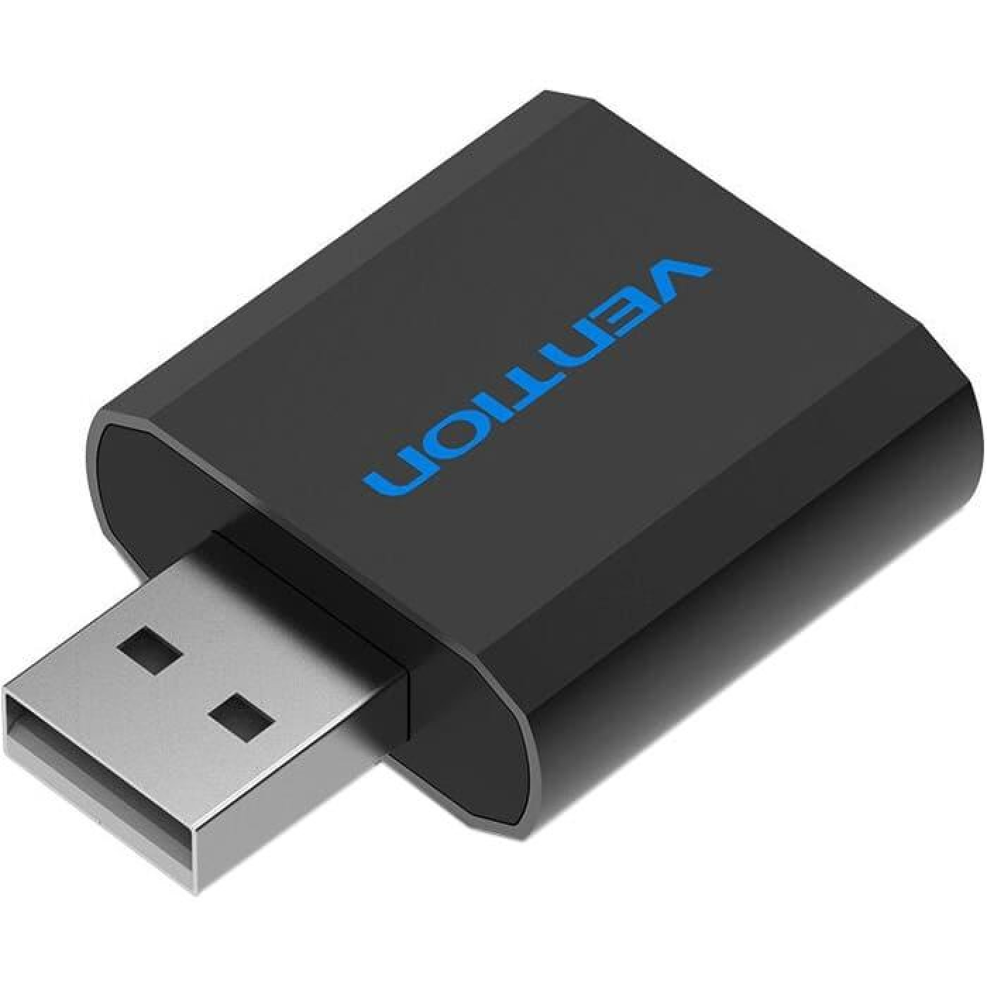 Звуковая карта Vention USB Audio USB - 2х3,5 мм jack Metal (VAB-S17-B)
