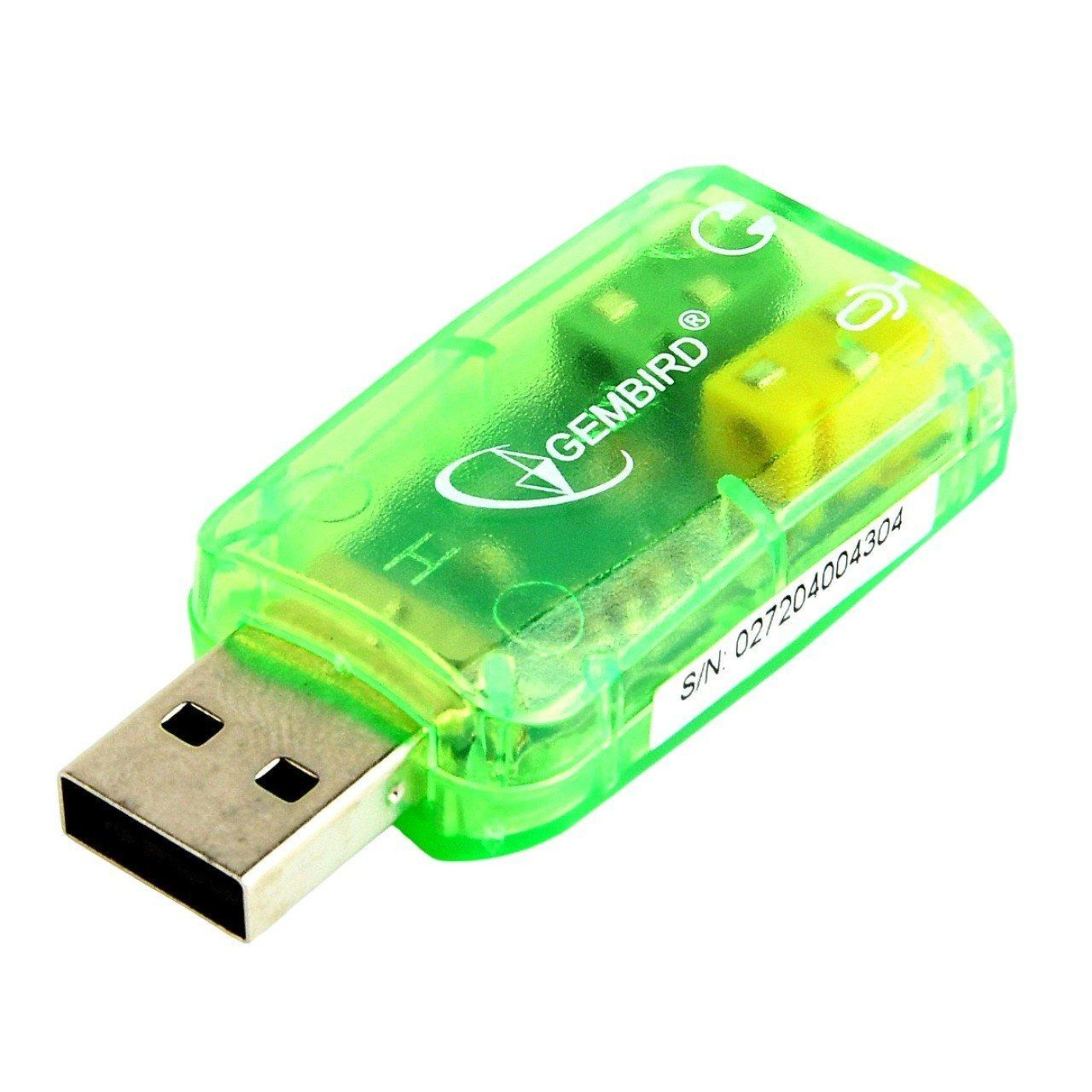 Звуковая карта Gembird SC-USB-01 Green