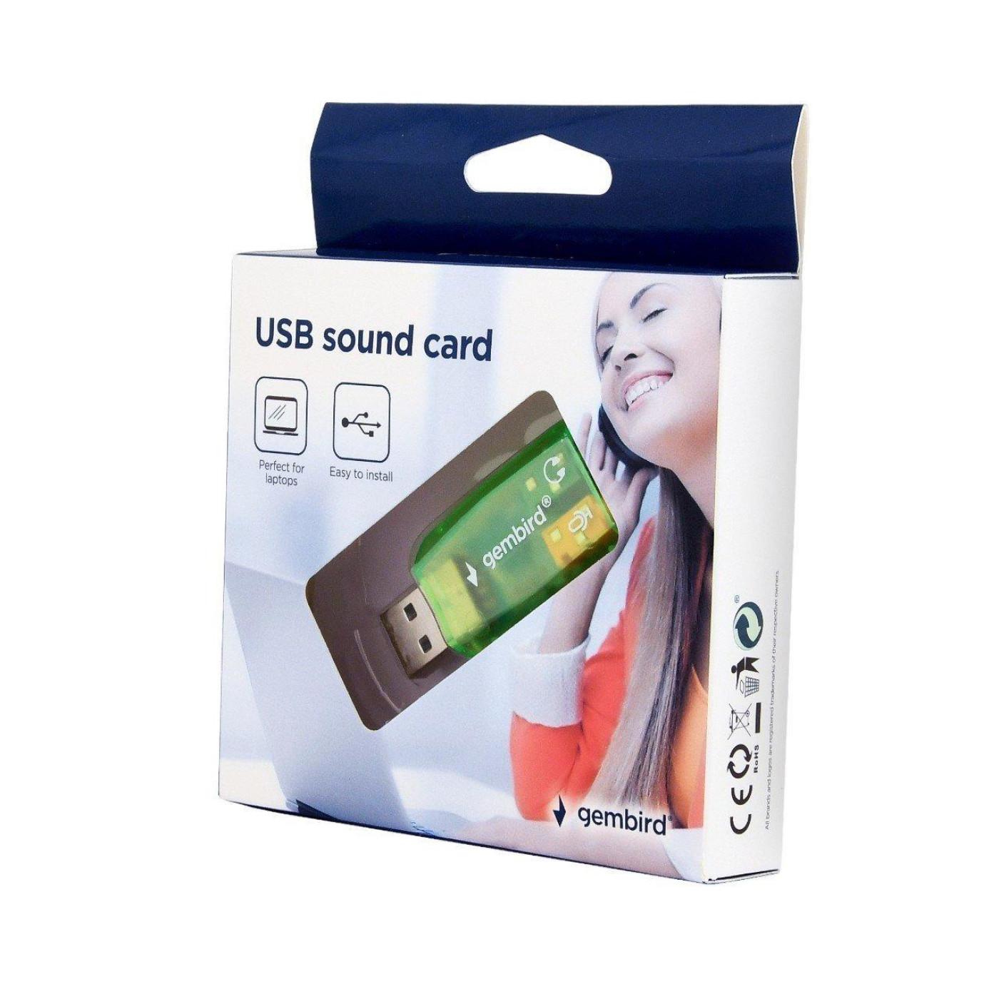 Звуковая карта Gembird SC-USB-01 Green