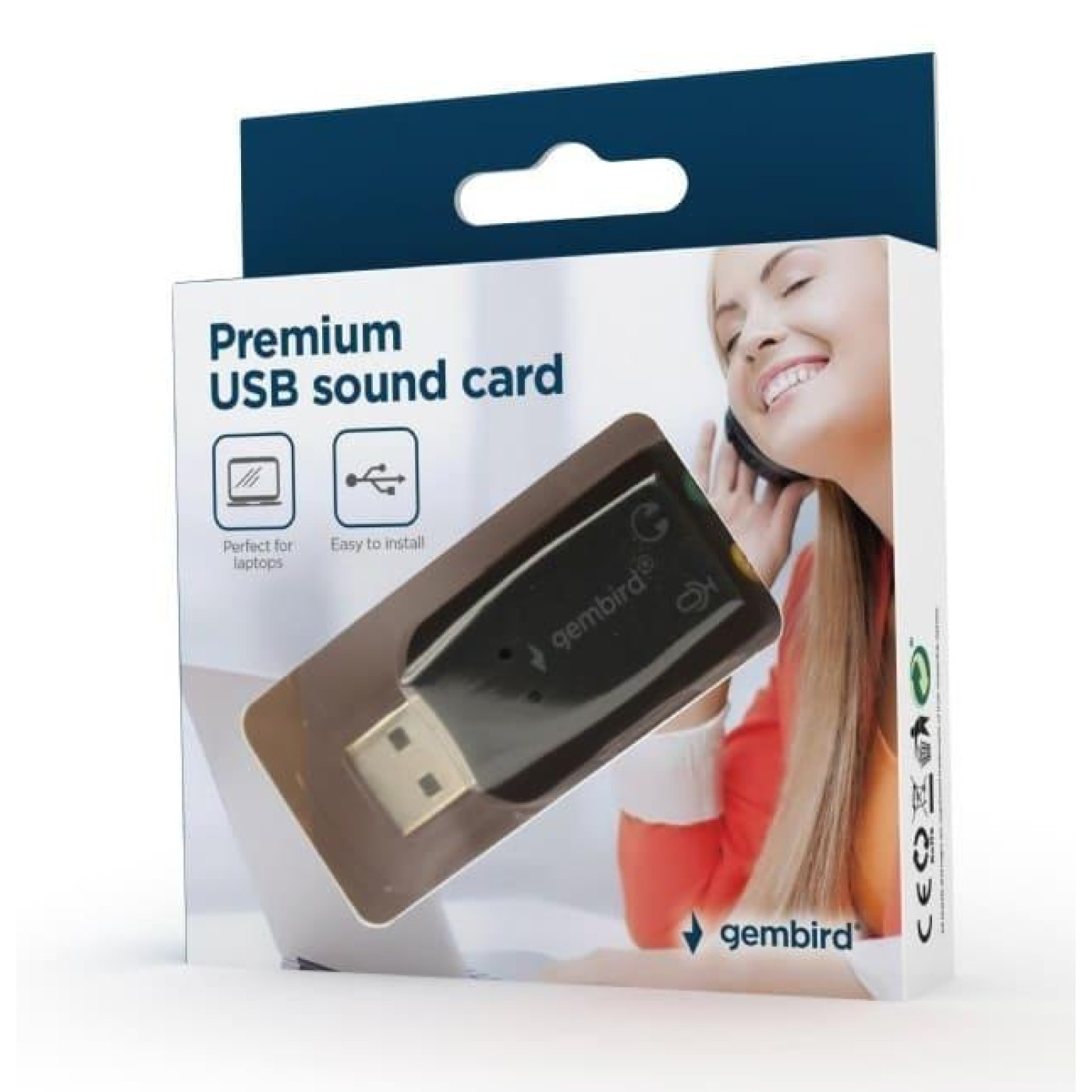 Звуковая карта Gembird SC-USB2.0-01 Black