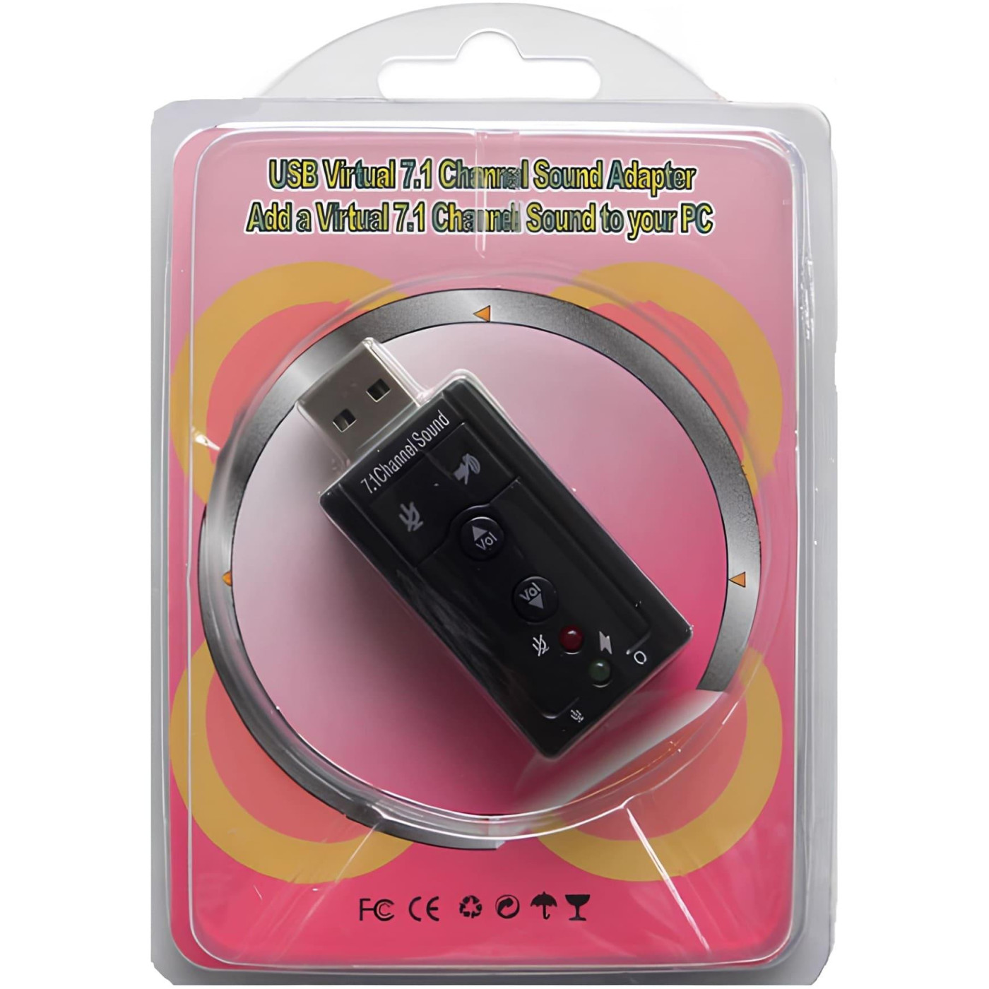 Звукова карта China Kingda USB, Virtual 7.1 Channel, RTL (B00650)