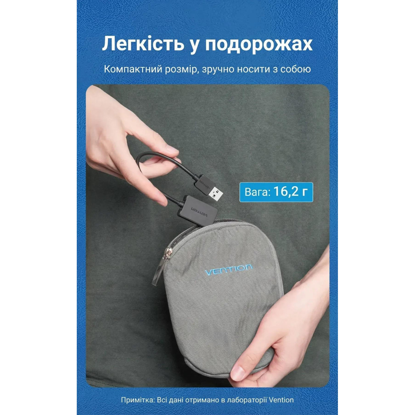 Звуковая карта Vention USB AUX jack, 2*TRRS (Mic + Ear) 1м чорна (CDYBF)