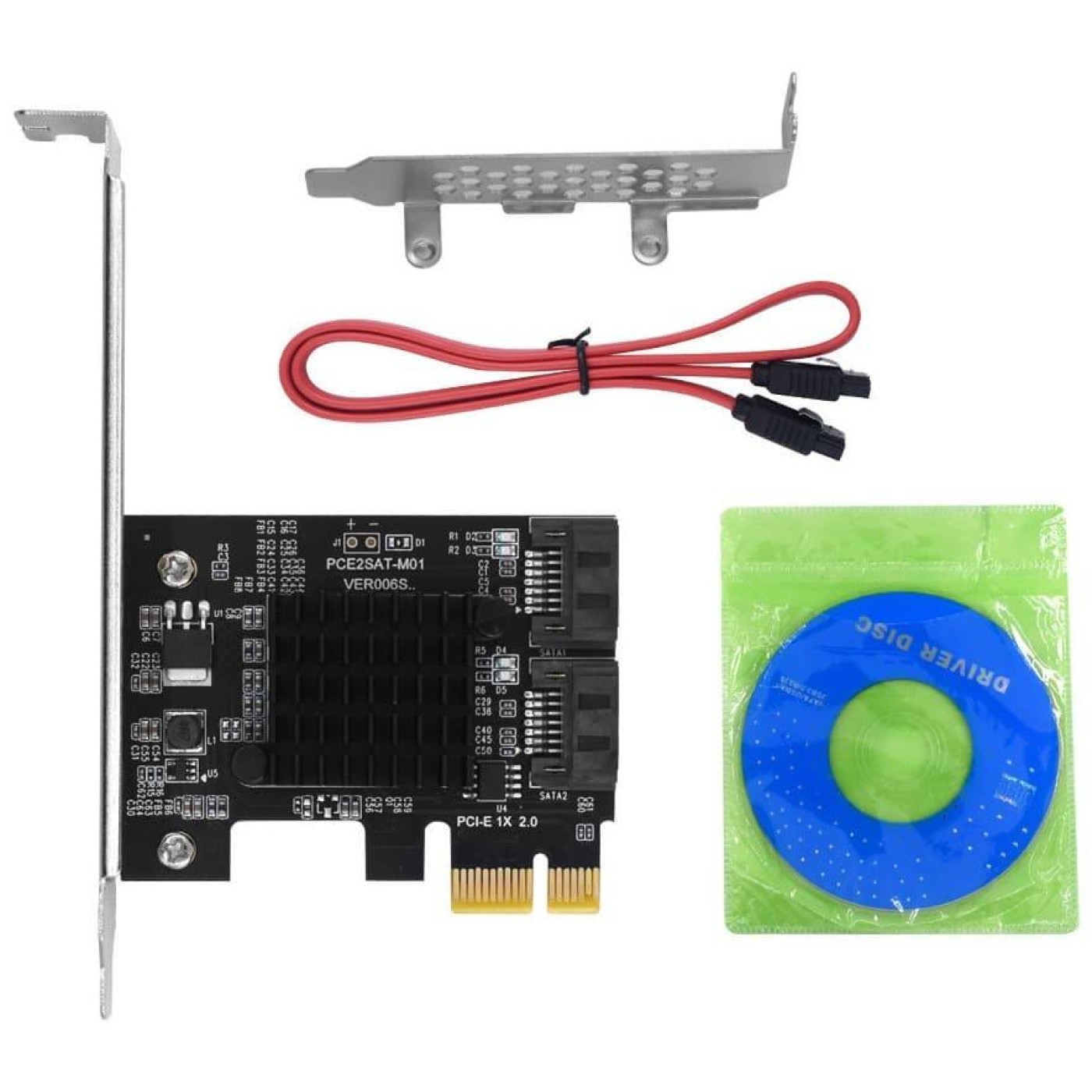 Контроллер Dynamode PCI-E to 2 х SATA III (6 Гбит/сек), 2 внутр. канала, чипсет Marvell 88SE91XX