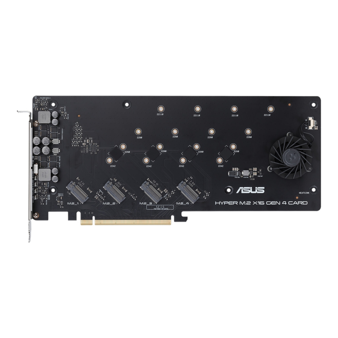 Плата-адаптер PCIe ASUS Hyper M.2 X16 PCIe 3.0 X4 Expansion Card GEN 4