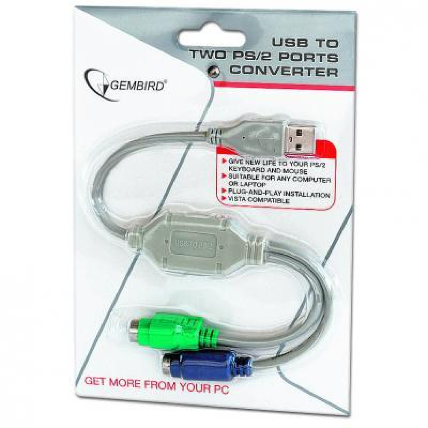 Контроллер USB-2xPS/2 Cablexpert  (UAPS12)