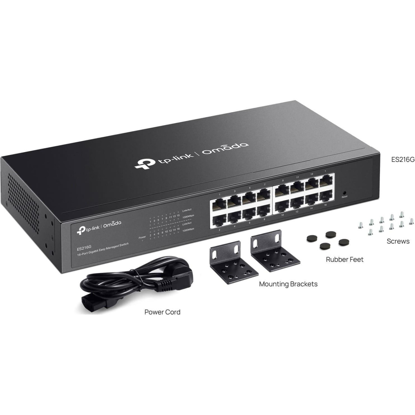 Комутатор TP-Link 16-портовий гігабітний комутатор, ES216G (ES216G)
