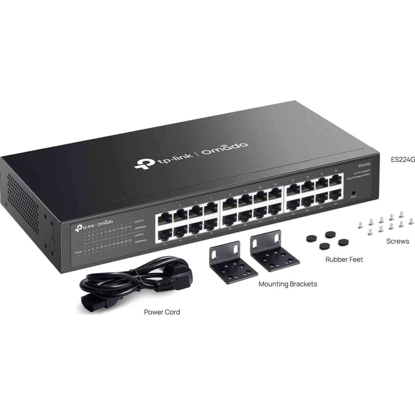 Комутатор TP-Link 24-портовий гігабітний комутатор, ES224G (ES224G)