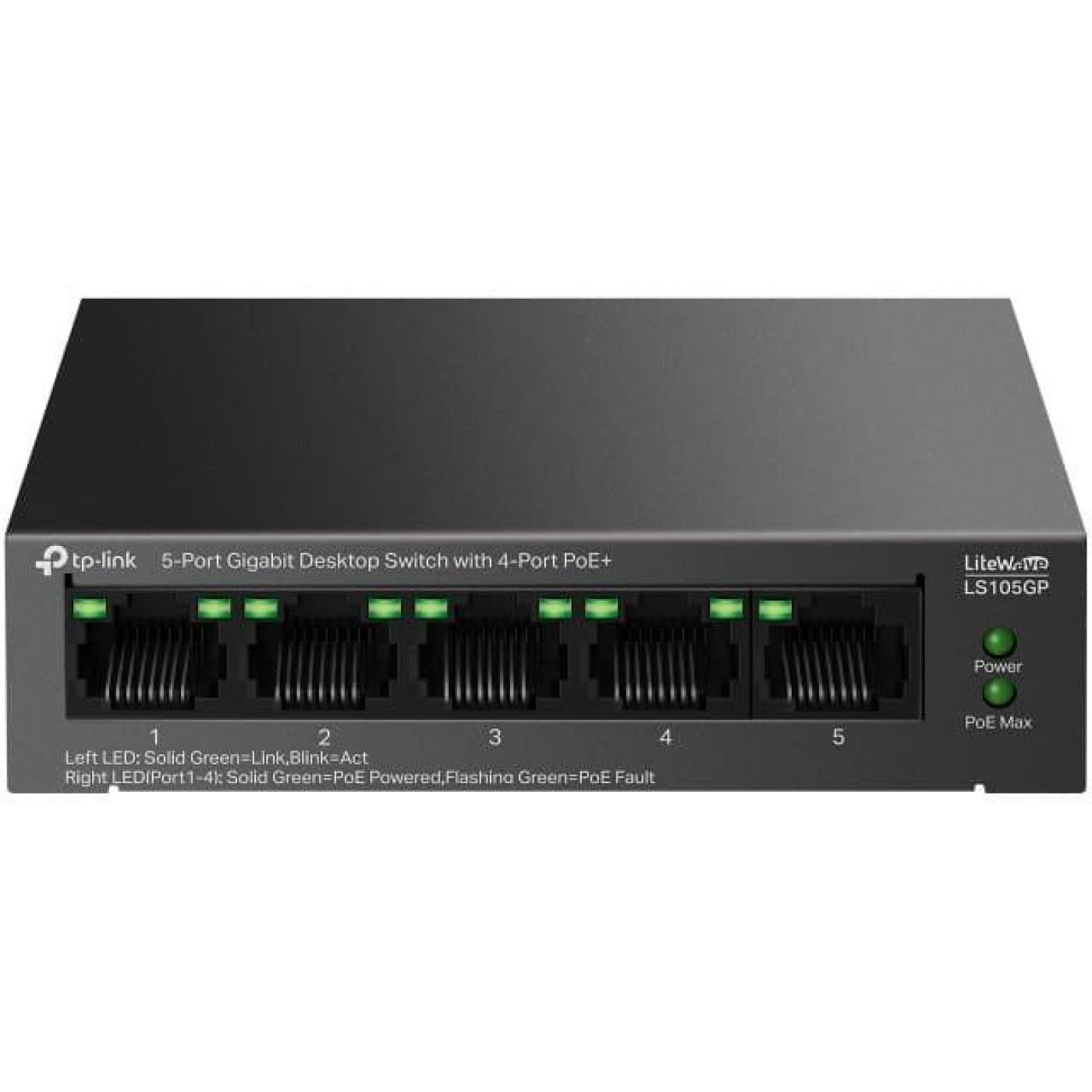 Комутатор TP-Link 5-портовий гігабітний комутатор, LS105GP (LS105GP)
