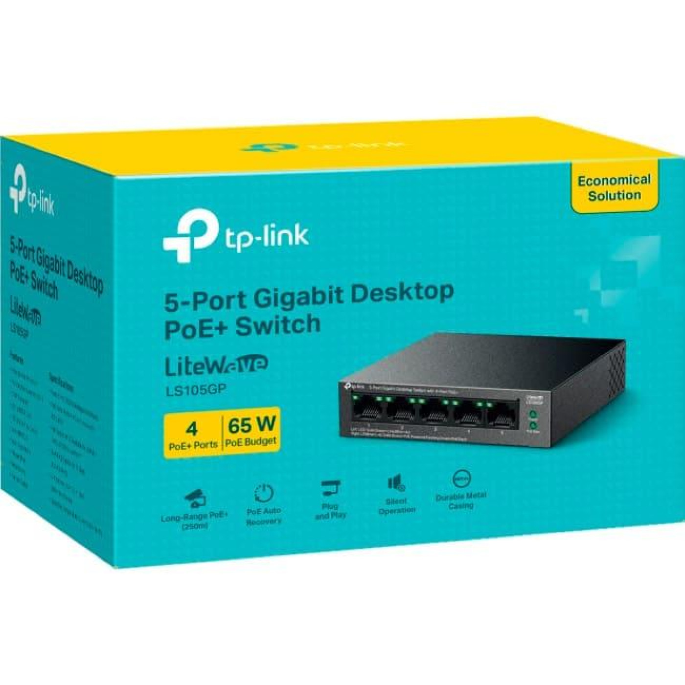 Комутатор TP-Link 5-портовий гігабітний комутатор, LS105GP (LS105GP)