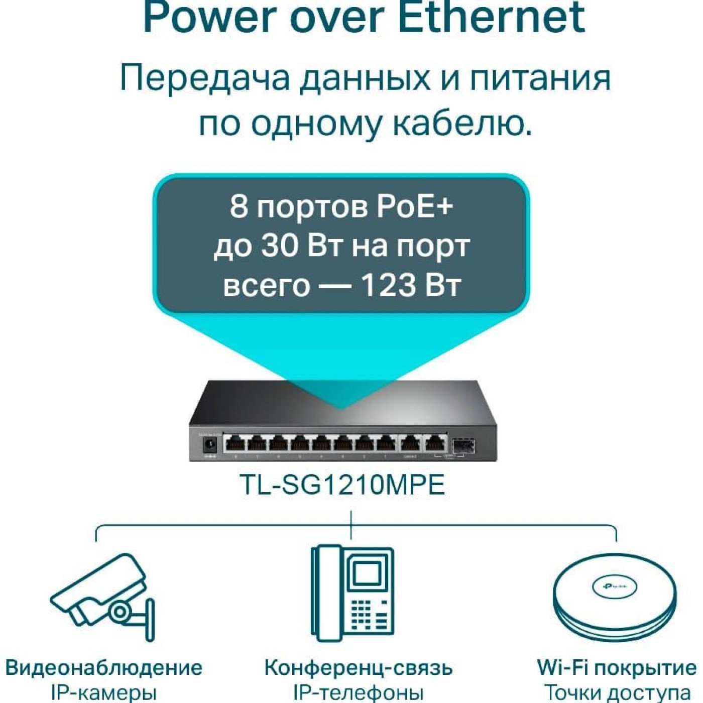 Комутатор TP-Link TL-SG1210MPE (TL-SG1210MPE)