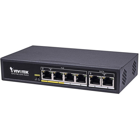 Комутатор Vivotek AW-FET-060C-065, Unmanaged 4xFE PoE + 2xFE UTP Switch (AW-FET-060C-065)