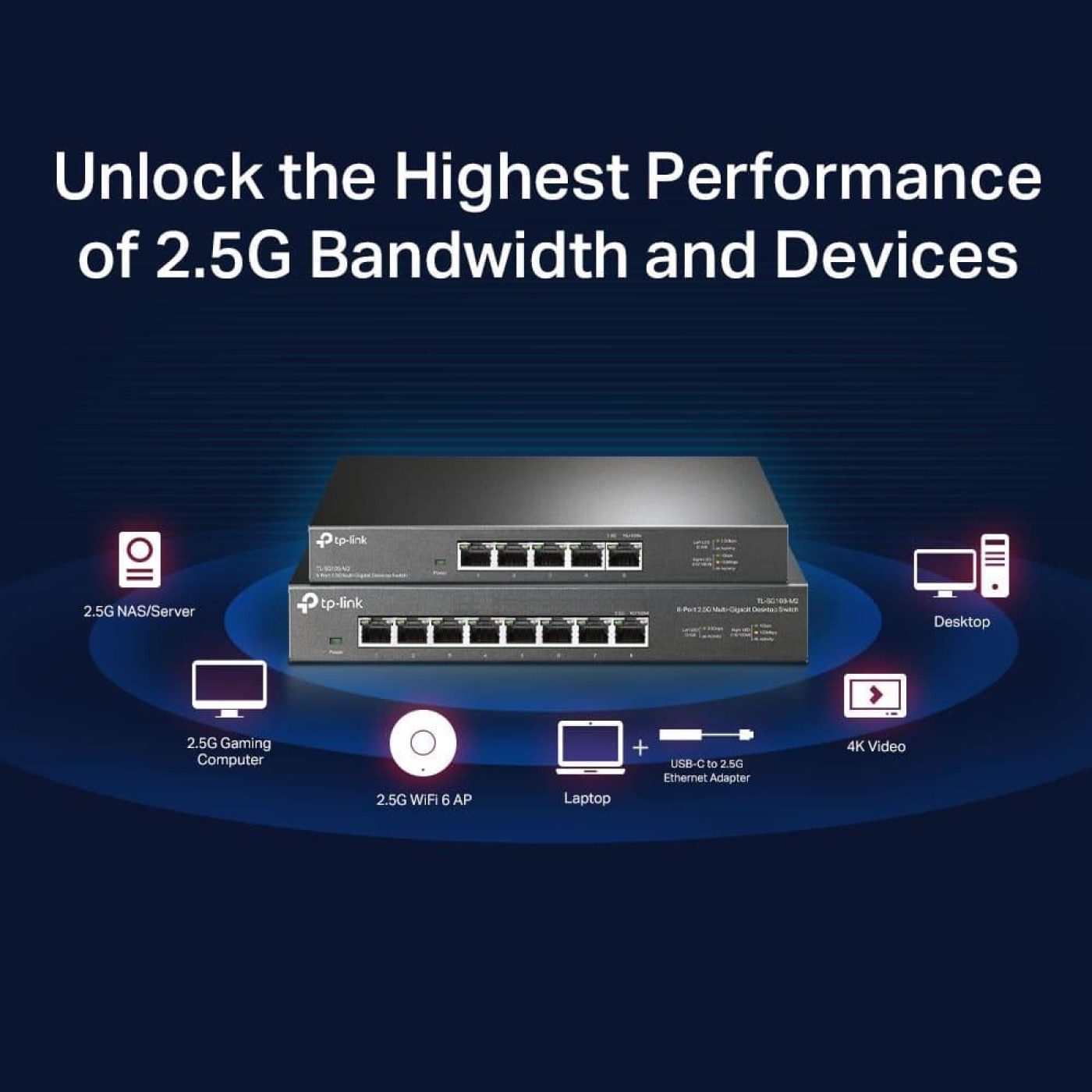 Комутатор TP-Link TL-SG105-M2 (TL-SG105-M2)