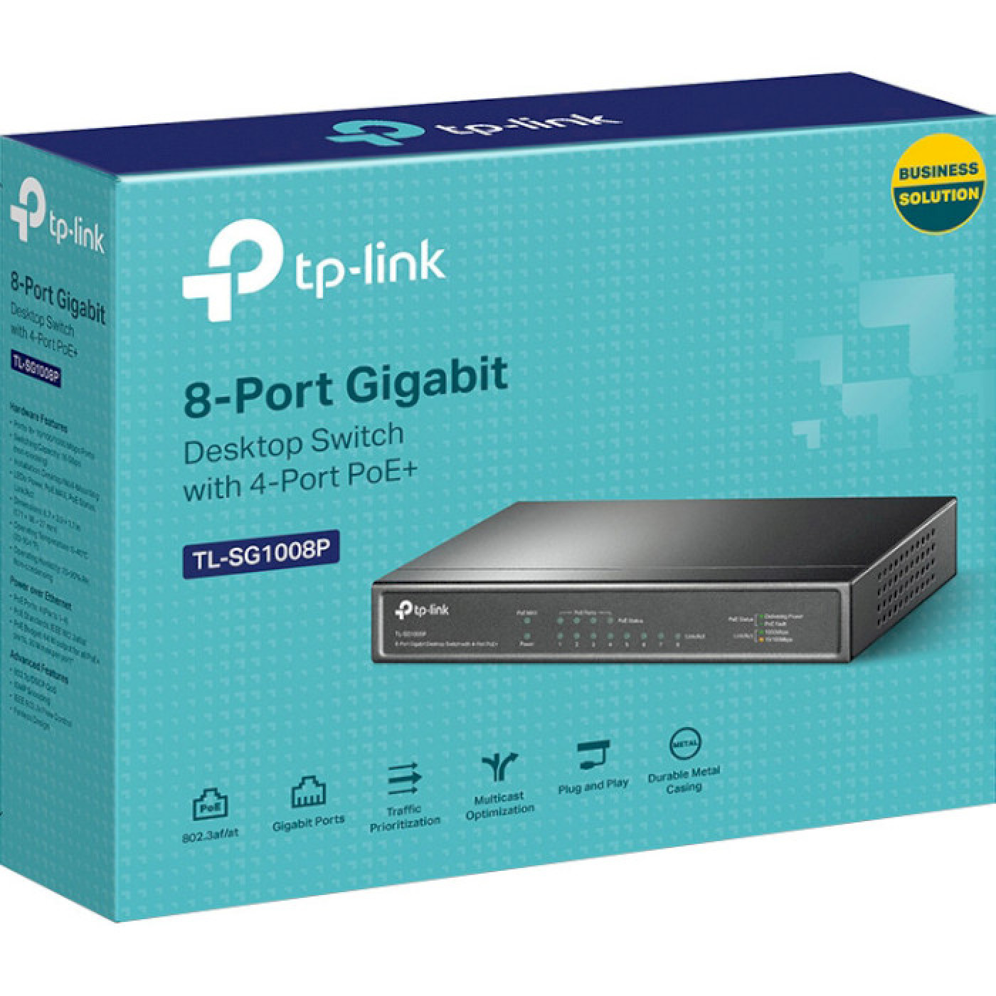 Комутатор TP-Link TL-SG1008P TL-SG1008P