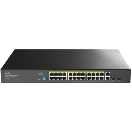 Комутатор Cudy GS1026PS2, 24-Gigabit PoE+ Switch with 2 Uplink Gig Ports and 2 Gig SFP Slots 300W (GS1026PS2)
