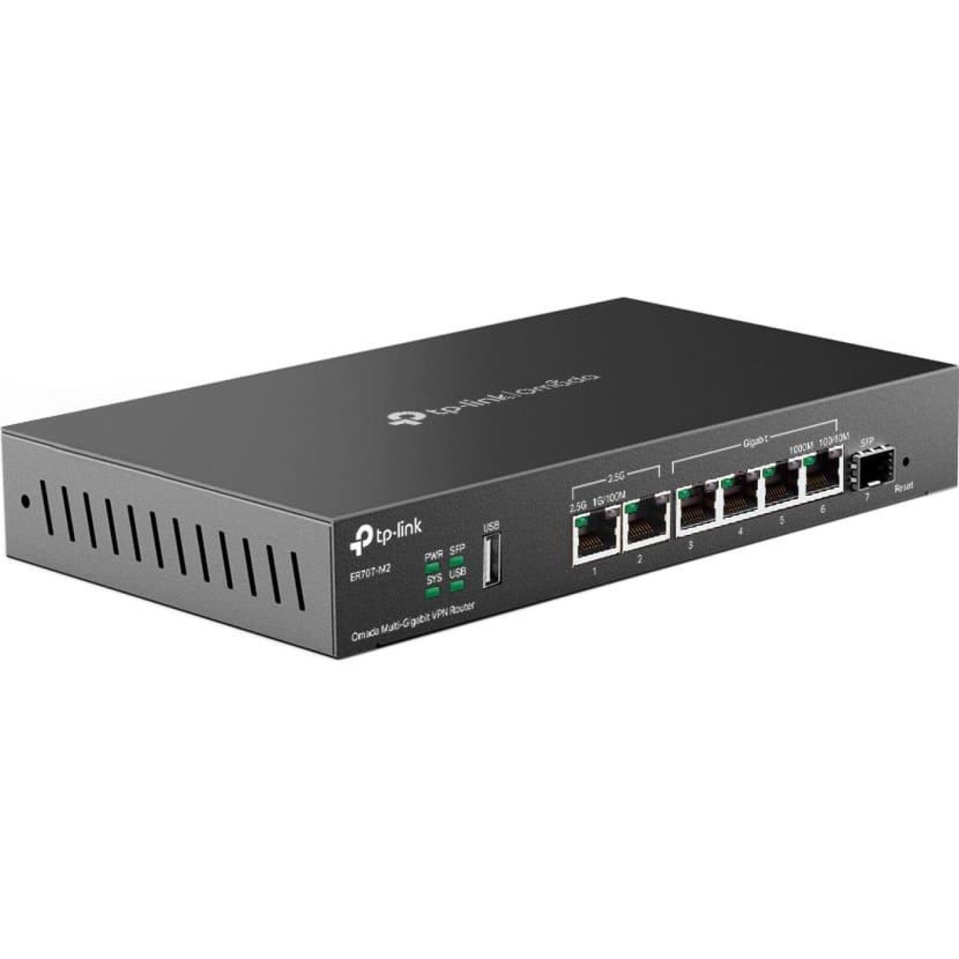 Комутатор TP-Link ER707-M2, 1x2.5GE LAN, 1x2.5GE WAN/LAN, 4xGE LAN, 1xSFP WAN/LAN 1xUSB (ER707-M2)