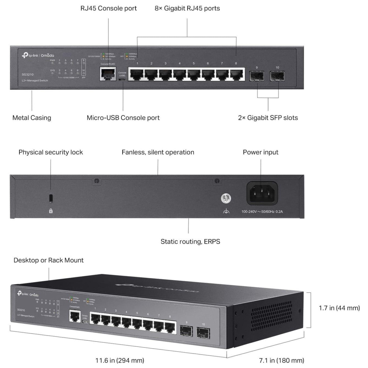Комутатор TP-Link SG3210 (SG3210)