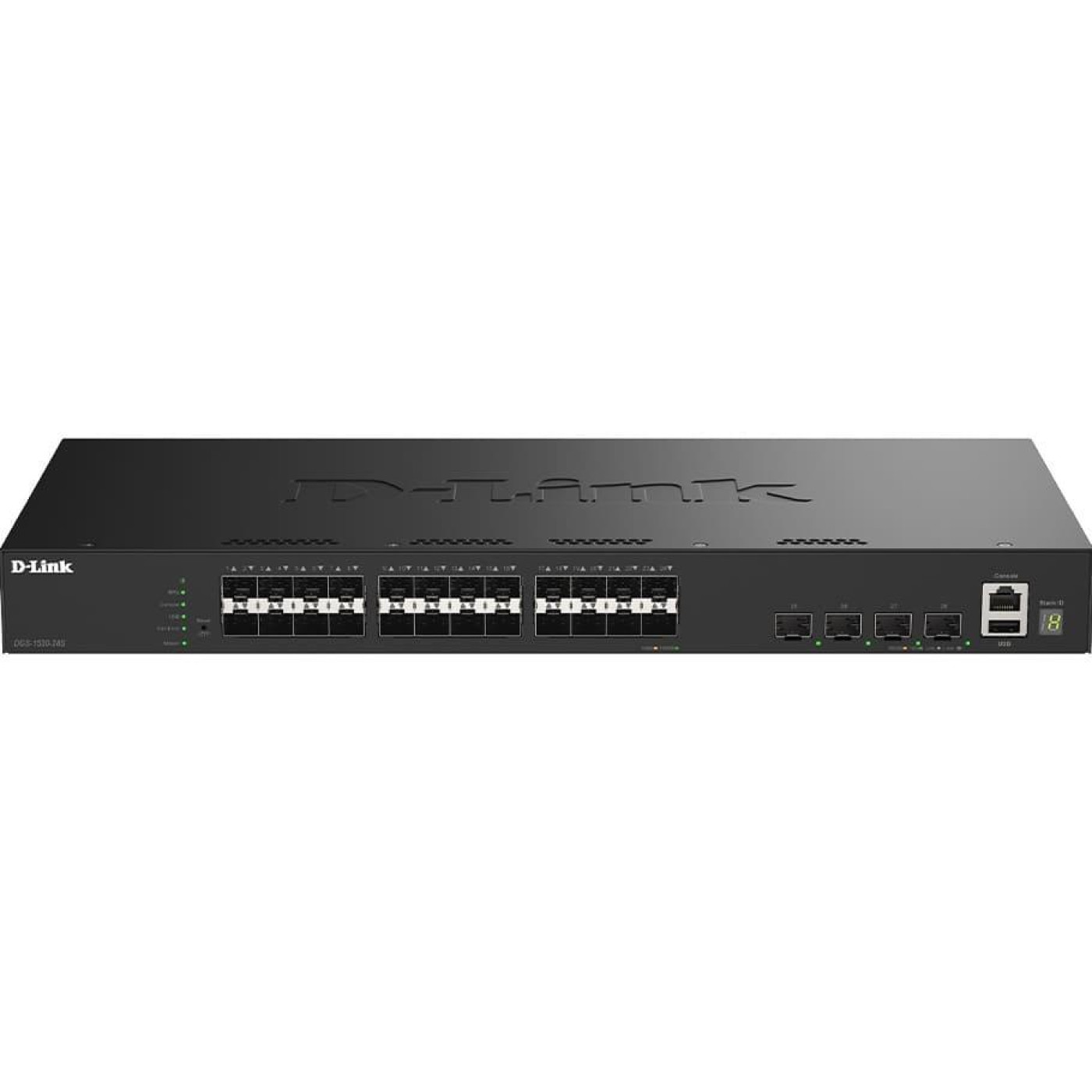 Коммутатор D-Link 24 x SFP ports, 4 x 10G SFP+ ports (DGS-1530-28S/E)