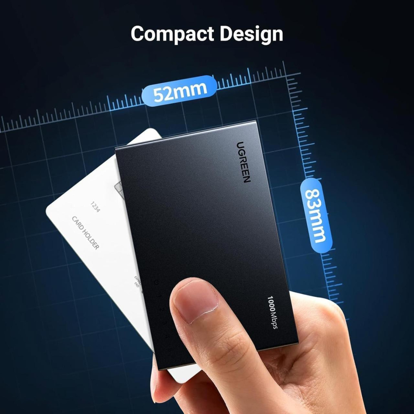 Коммутатор Ugreen Ugreen, 5-Port Gigabit Ethernet Switch (CM833)