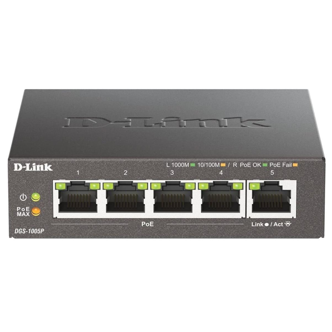 Комутатор D-Link DGS-1005P/E (5-Port 10000Base) (DGS-1005P/E)