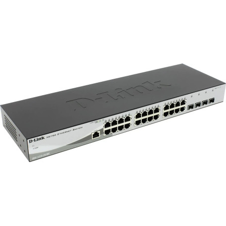 Комутатор D-Link 24x1000Base-T, 4x1000Base-X SFP (DGS-1210-28/ME/E)