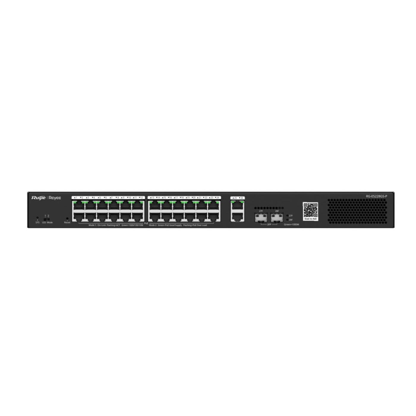 Коммутатор Ruijie Reyee RG-ES228GS-P (RG-ES228GS-P)