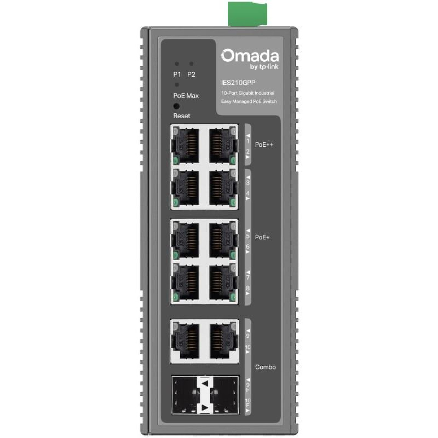 Коммутатор TP-Link 10-портовий гигабитний промисловий IES210GPP (IES210GPP)