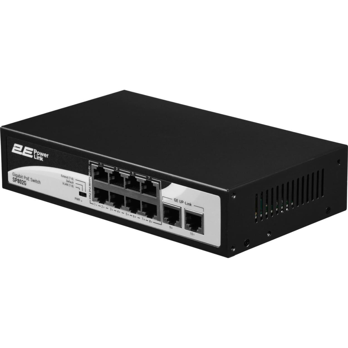 Коммутатор 2E Network active 2E PowerLink SP802G 8xGE PoE+, 2xGE Uplink, 120Вт (2E-SP802G-2)
