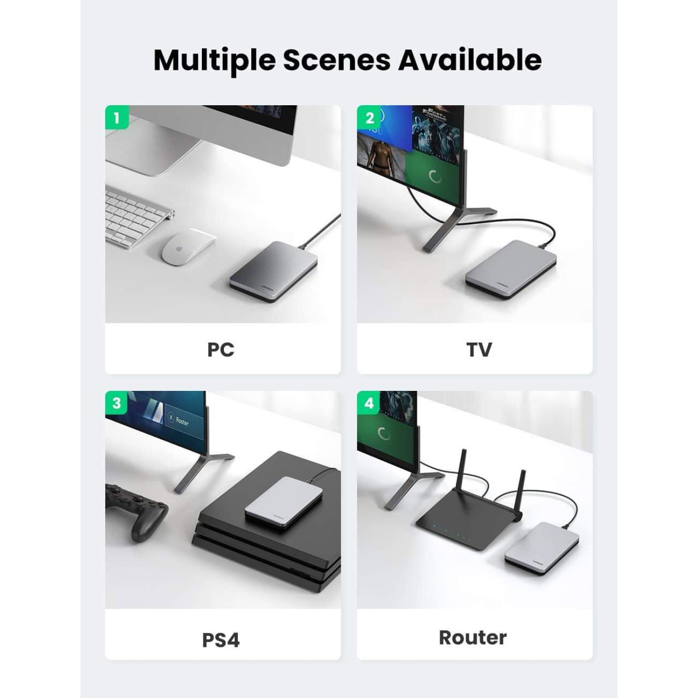 Зовнішня кишеня Ugreen 2.5-Inch SATA External Hard Drive Enclosure (UGR-70498)